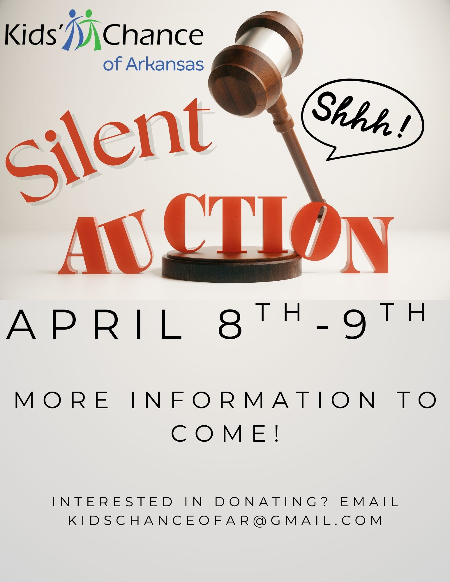Silent auction flyer